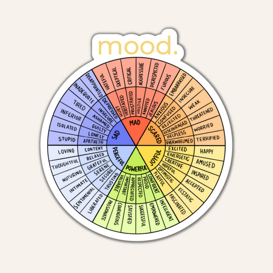 feelings wheel sticker